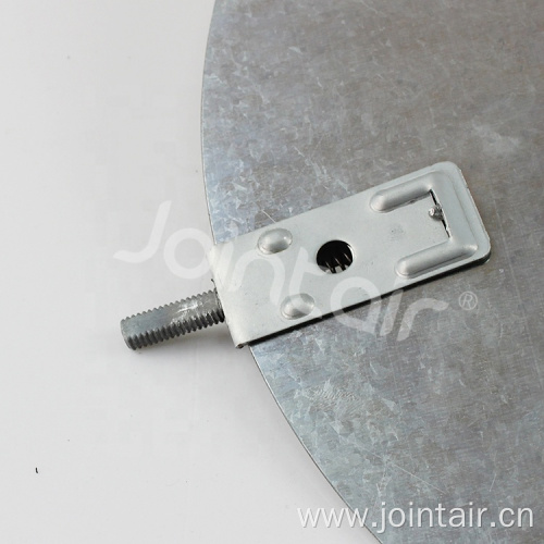 Round Volume Damper Blades with Spring Loaded Bearing